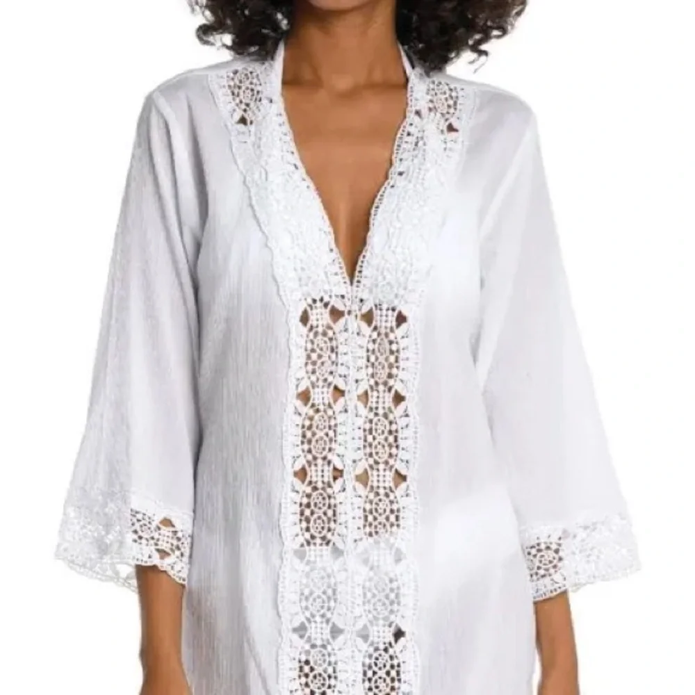 LA BIANCA Bath suit Coverup. Sundress/Bathing Suit cover. Size Medium. A Steal! - Picture 2 of 11